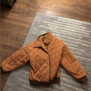 Wild Fable Orange Quilted Jacket
